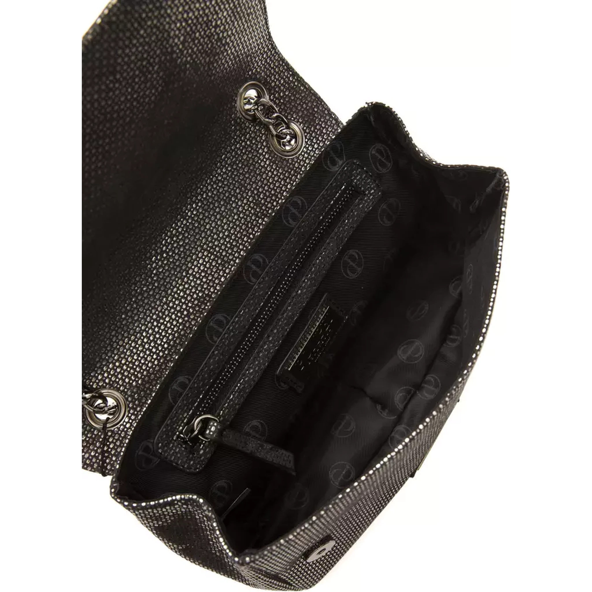 Gray Leather Crossbody Bag