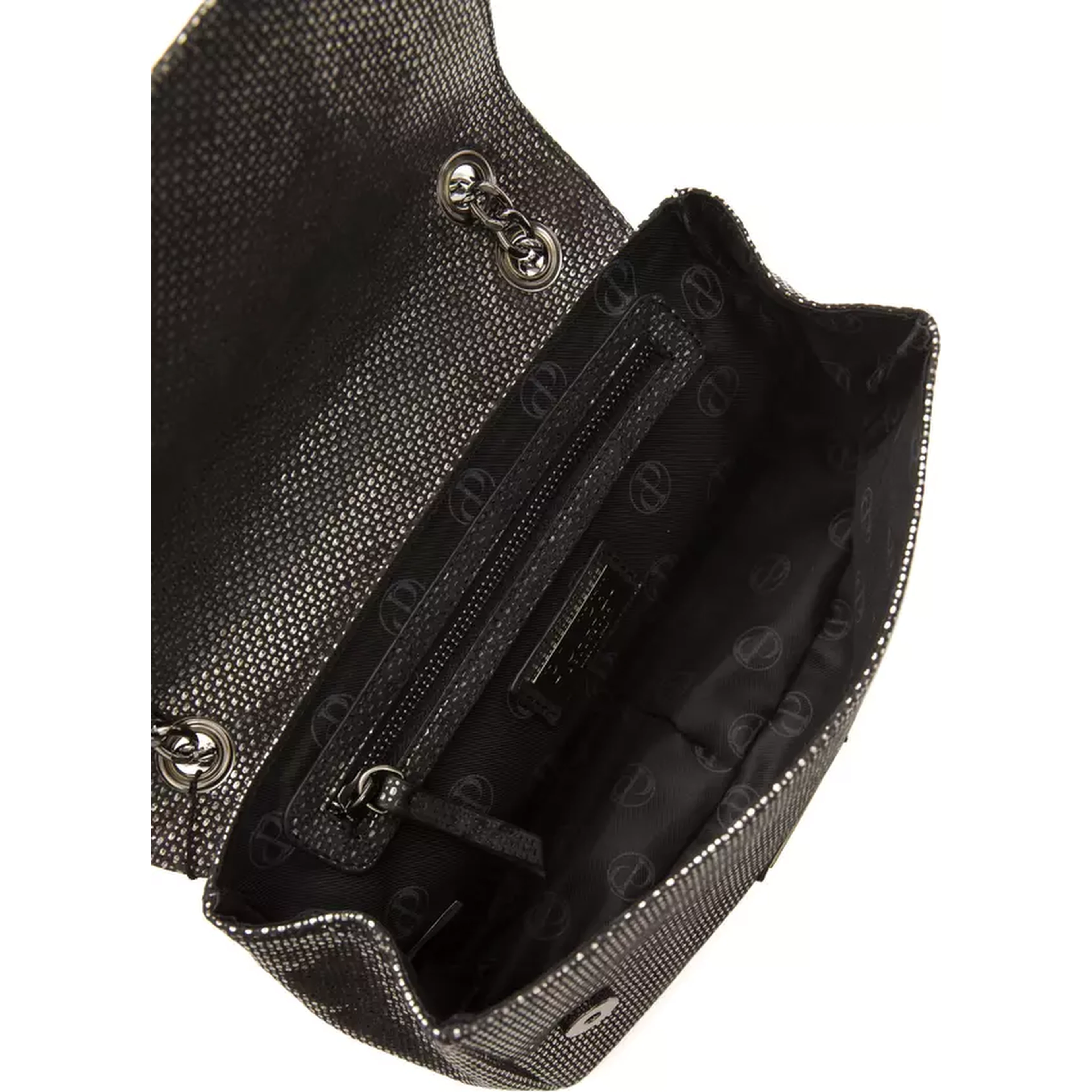 Gray Leather Crossbody Bag