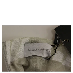 White Acrylic Straight Pencil Skirt