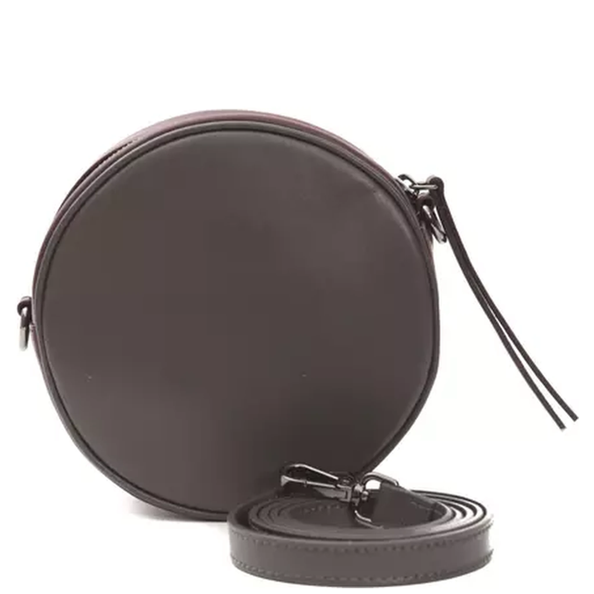 Burgundy Leather Crossbody Bag