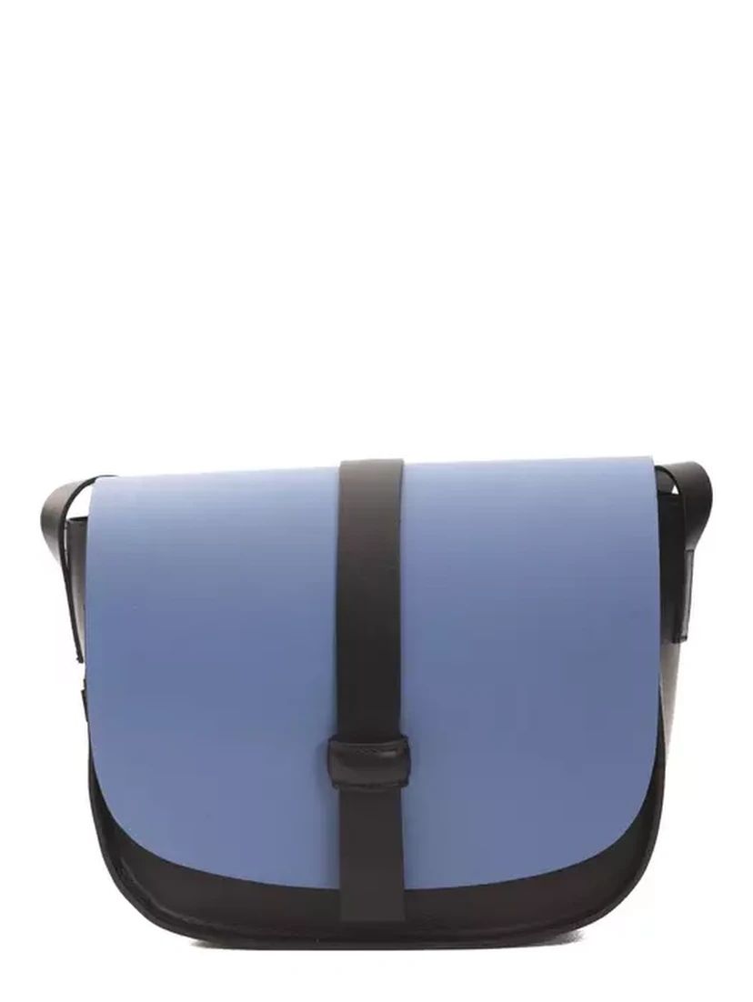 حقيبة كروسبودي من الجلد الأزرق