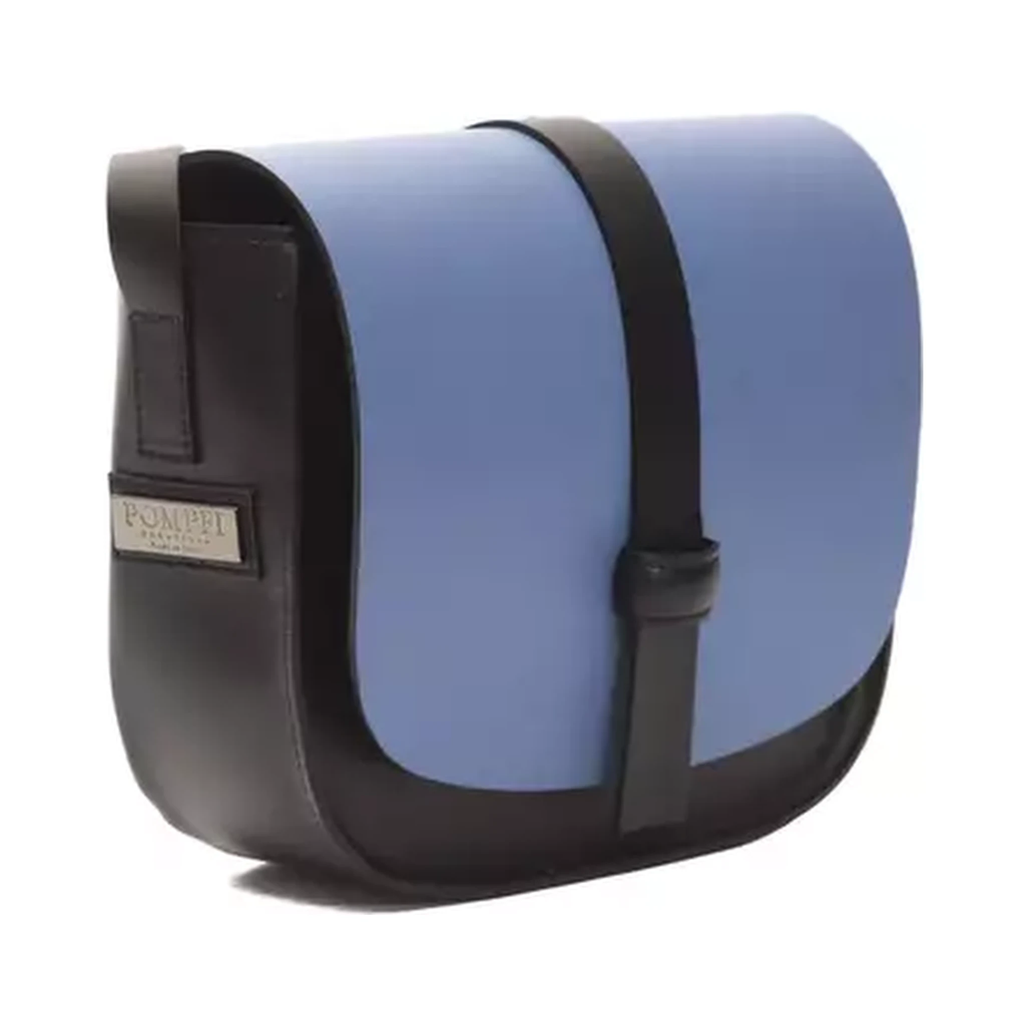 Blue Leather Crossbody Bag