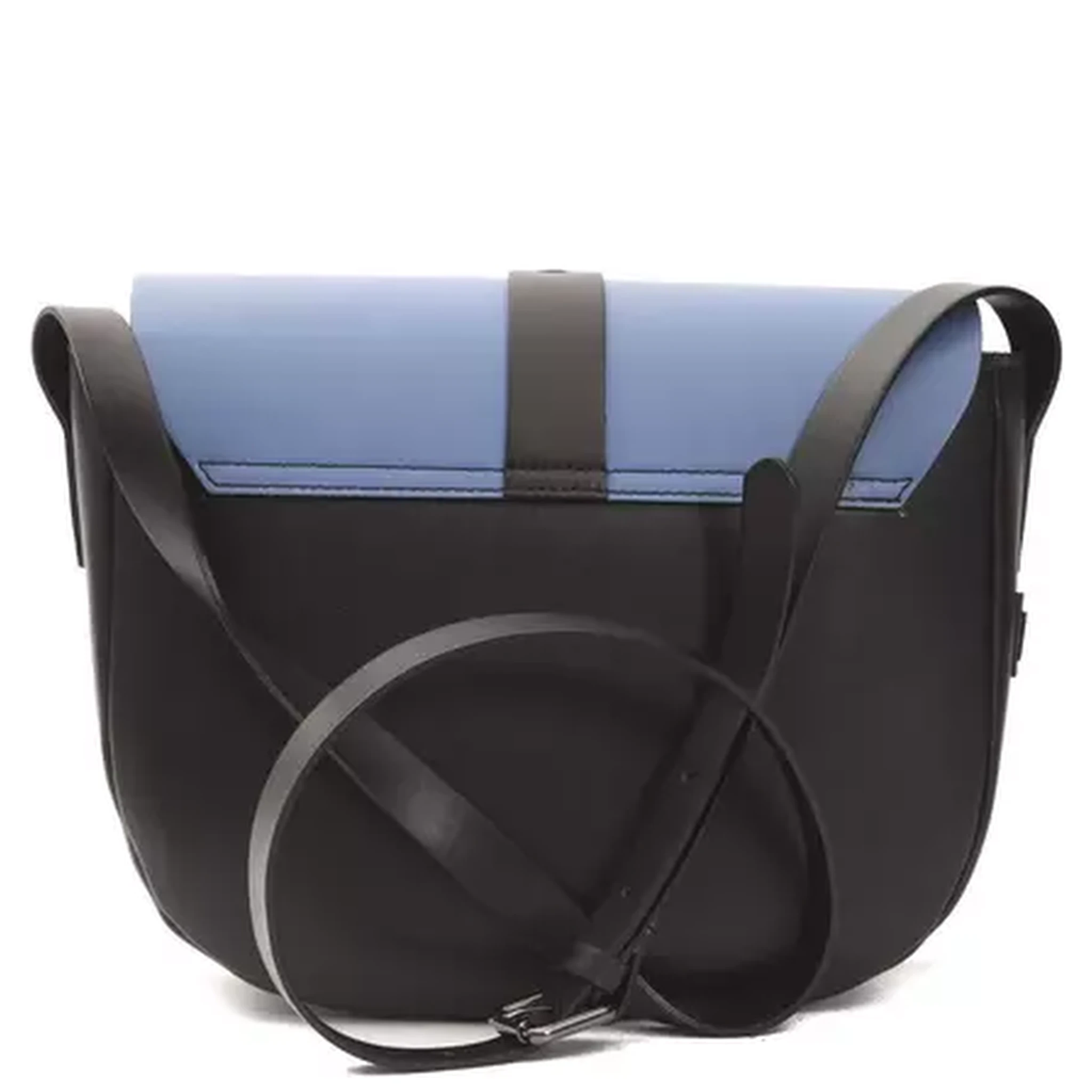 Blue Leather Crossbody Bag