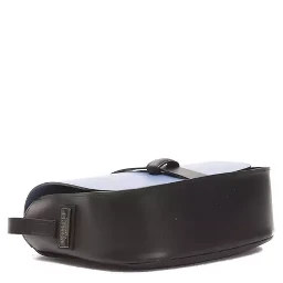 Blue Leather Crossbody Bag