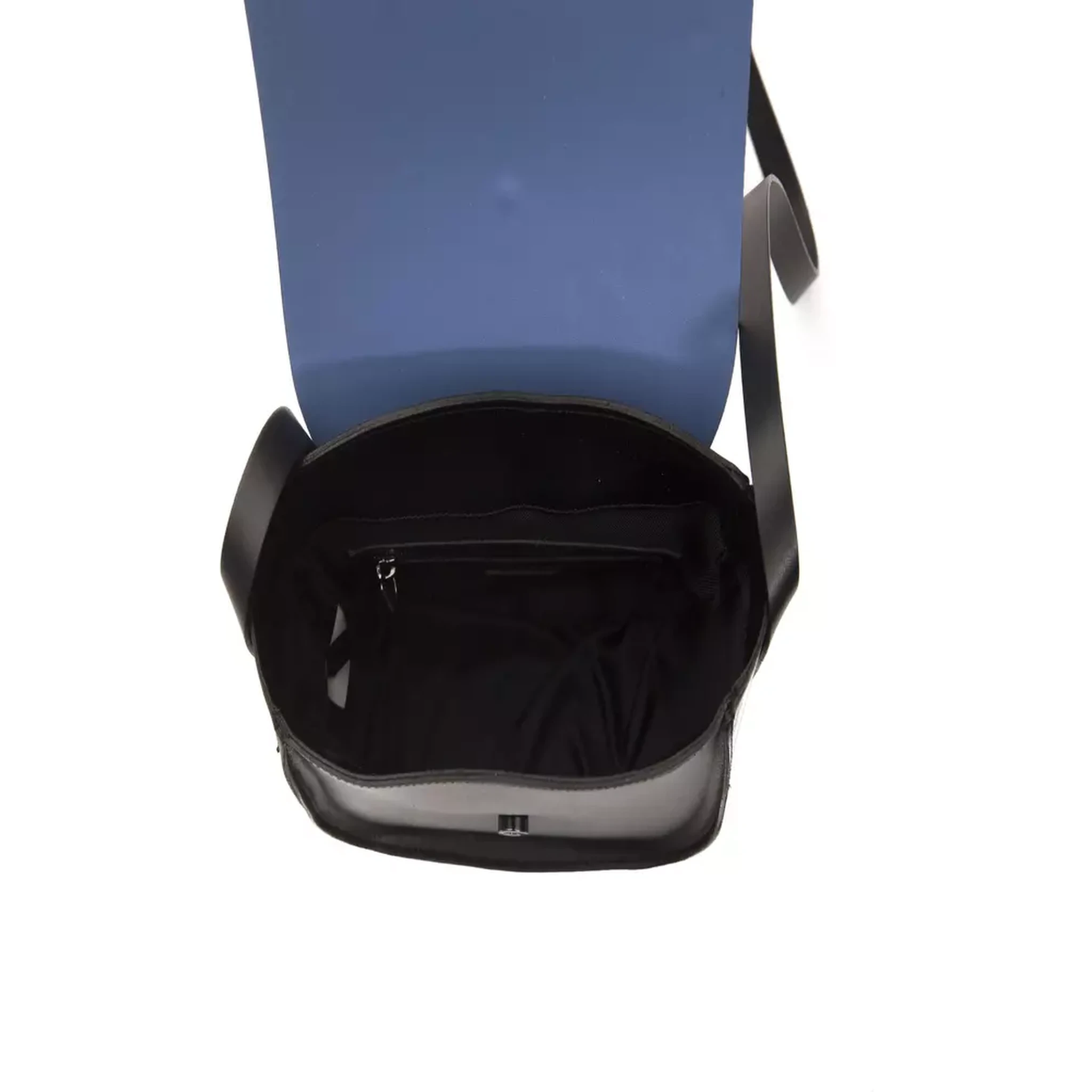 Blue Leather Crossbody Bag