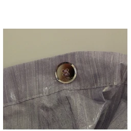 Purple Viscose Above-Knee Wrap Skirt