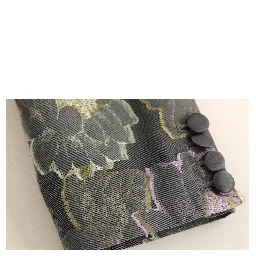 Multicolor Silk Floral Cotton Blazer