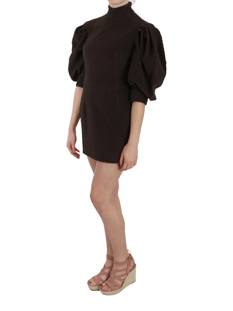 Brown Corduroy Bodycon Cotton Mini Dress alternative