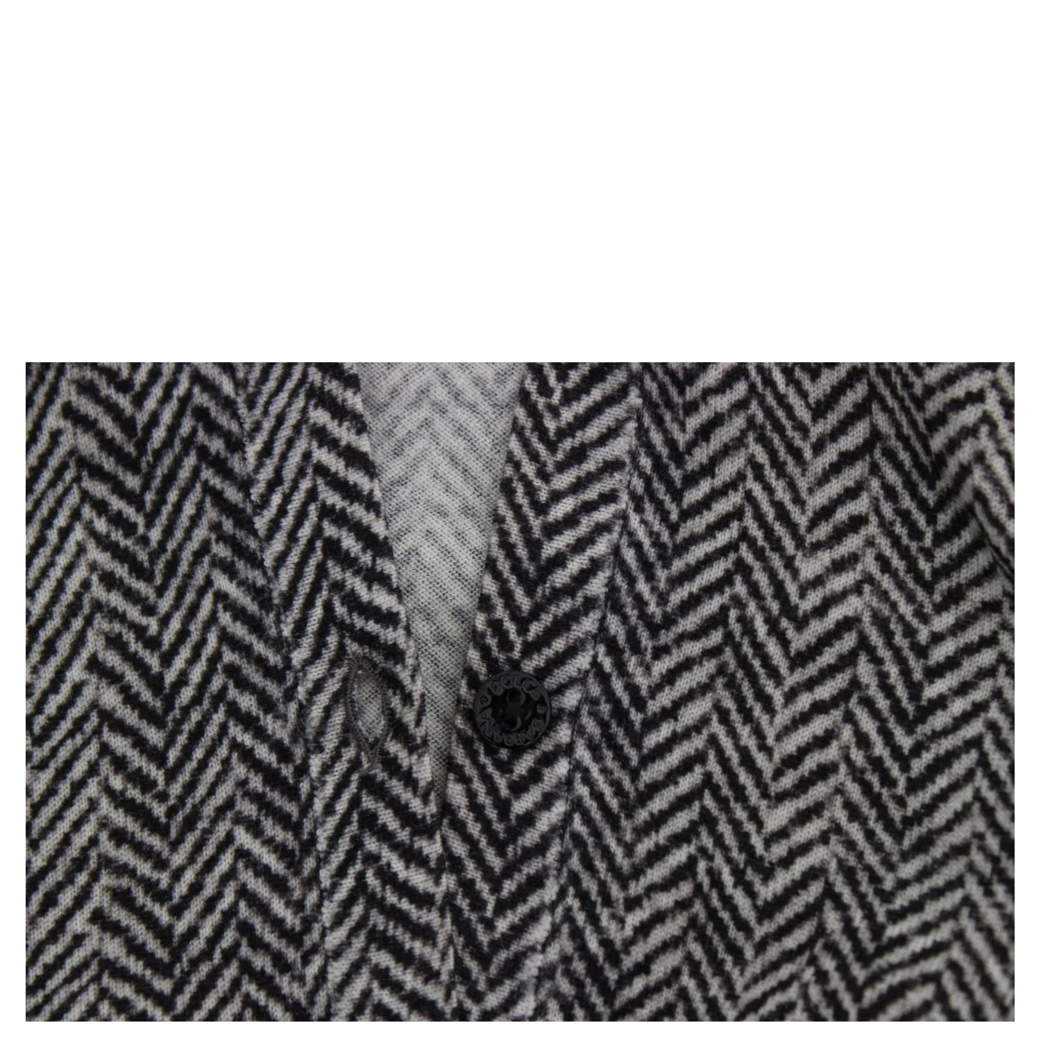 Black White Wool Top Cardigan Sweater