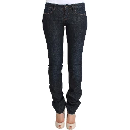 Blue Cotton Stretch Slim Fit Jeans