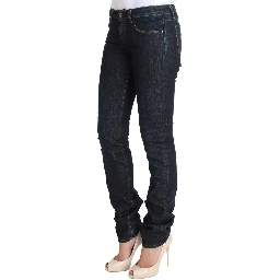 Blue Cotton Stretch Slim Fit Jeans