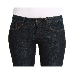 Blue Cotton Stretch Slim Fit Jeans