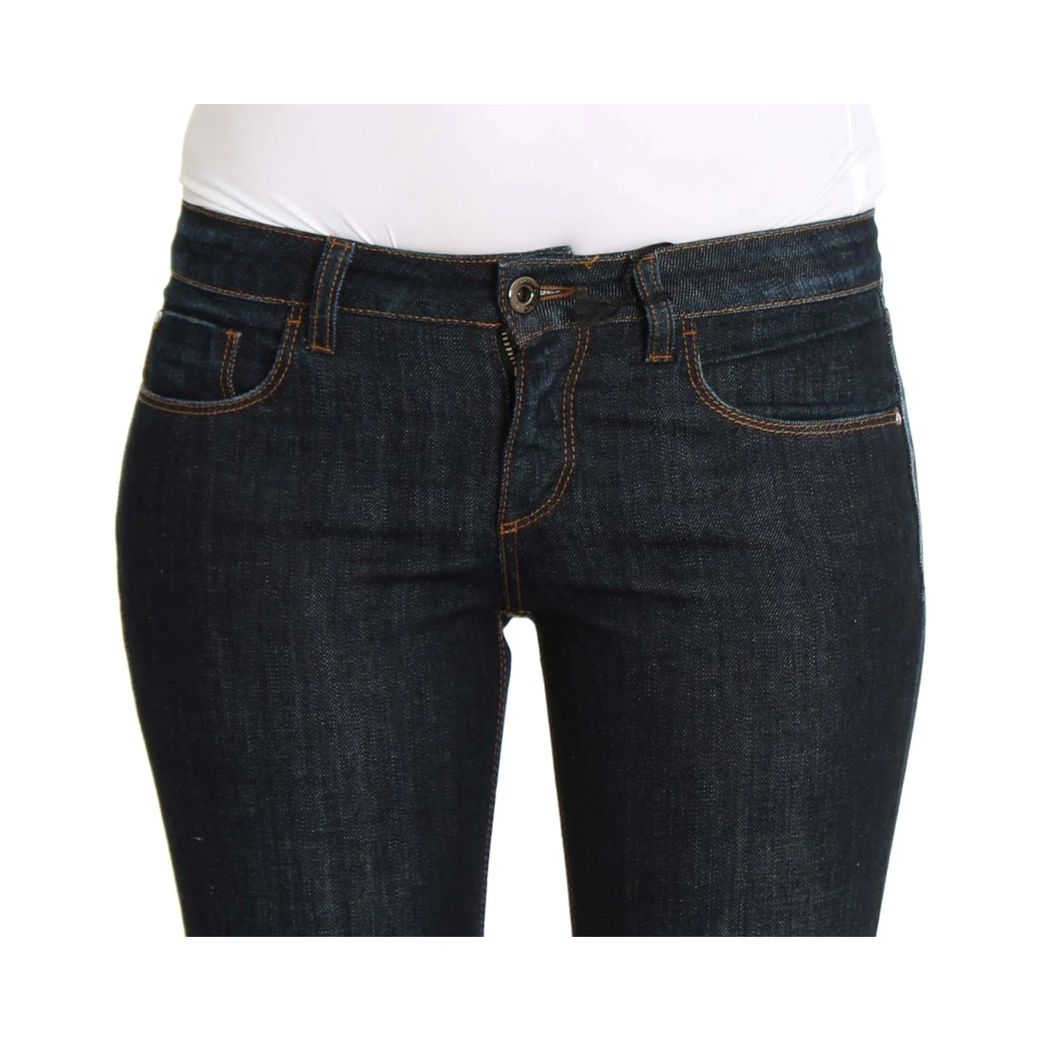 Blue Cotton Stretch Slim Fit Jeans