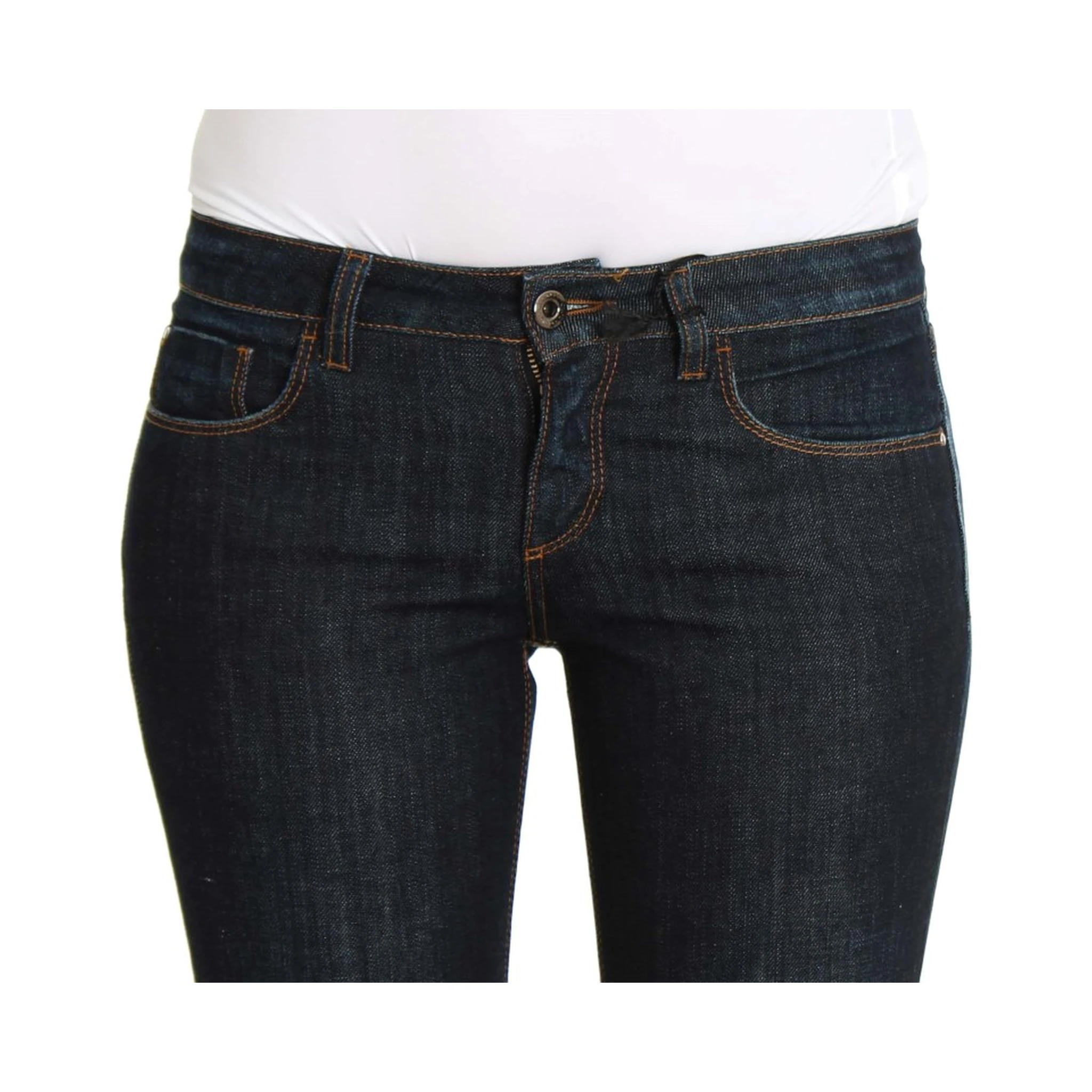 Blue Cotton Stretch Slim Fit Jeans