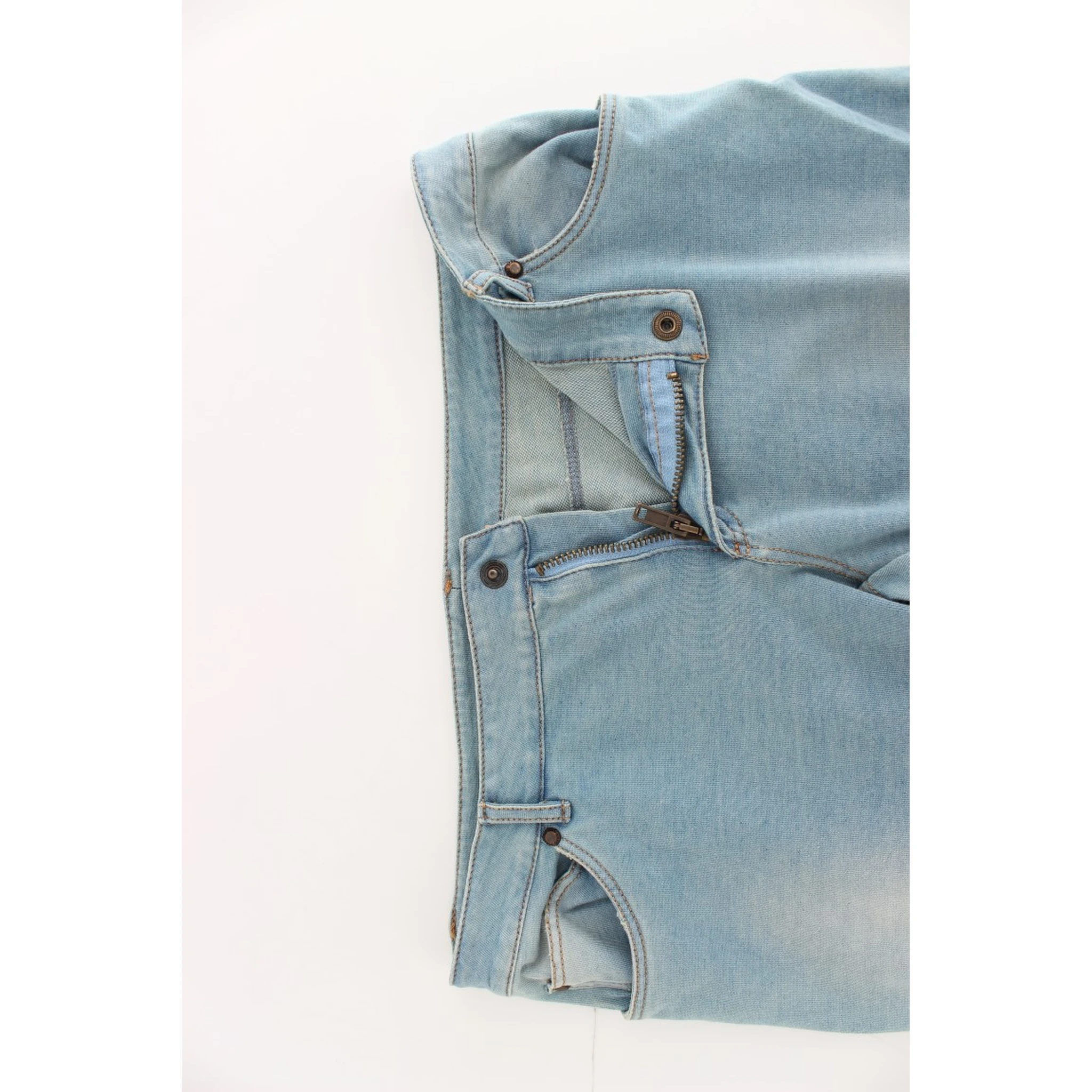 Blue Capri Pants Cropped Jeans
