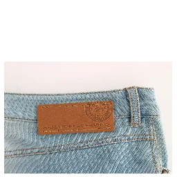 Blue Capri Pants Cropped Jeans