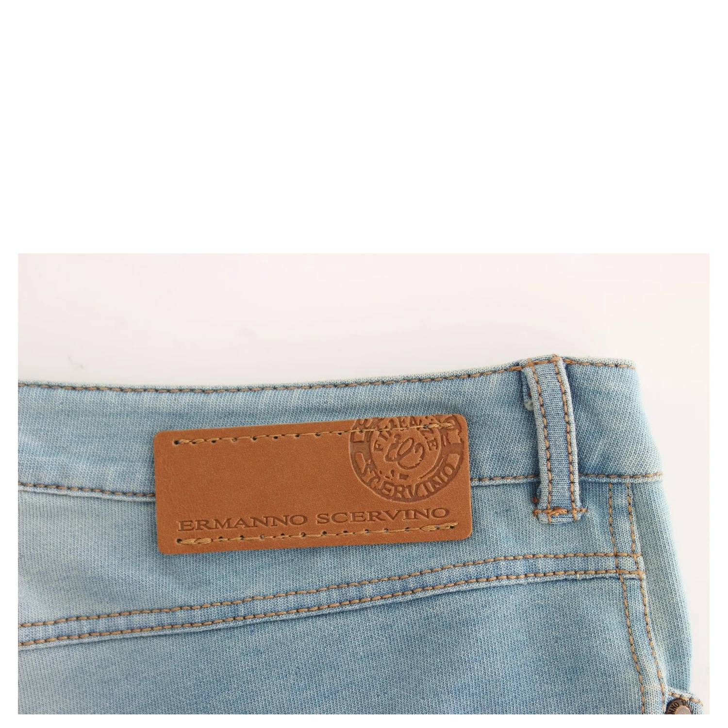 Blue Capri Pants Cropped Jeans