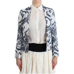 Blue White Blazer Suit Jacket