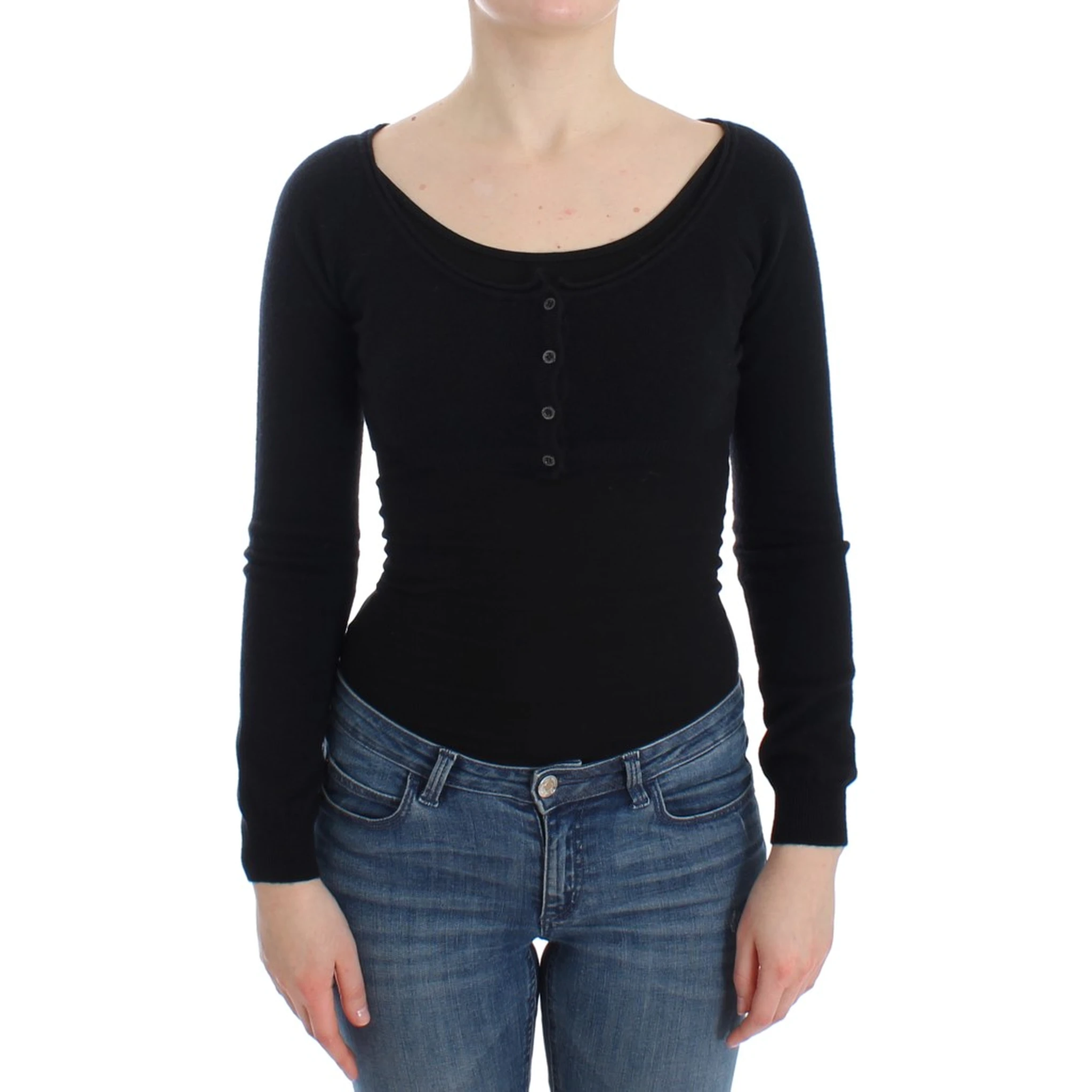 Black Cashmere Cardigan Sweater