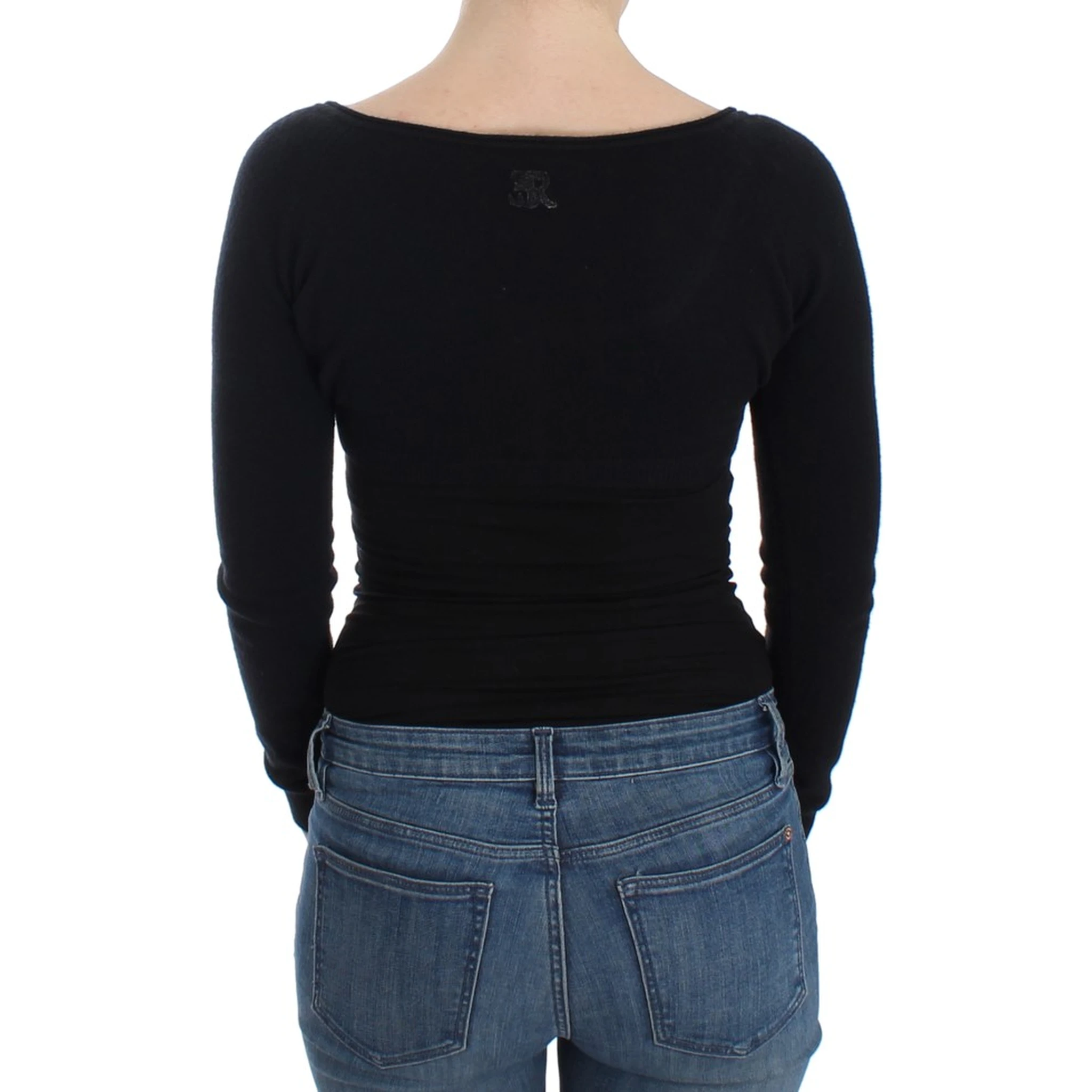 Black Cashmere Cardigan Sweater