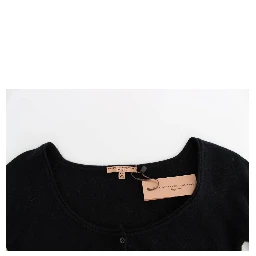 Black Cashmere Cardigan Sweater