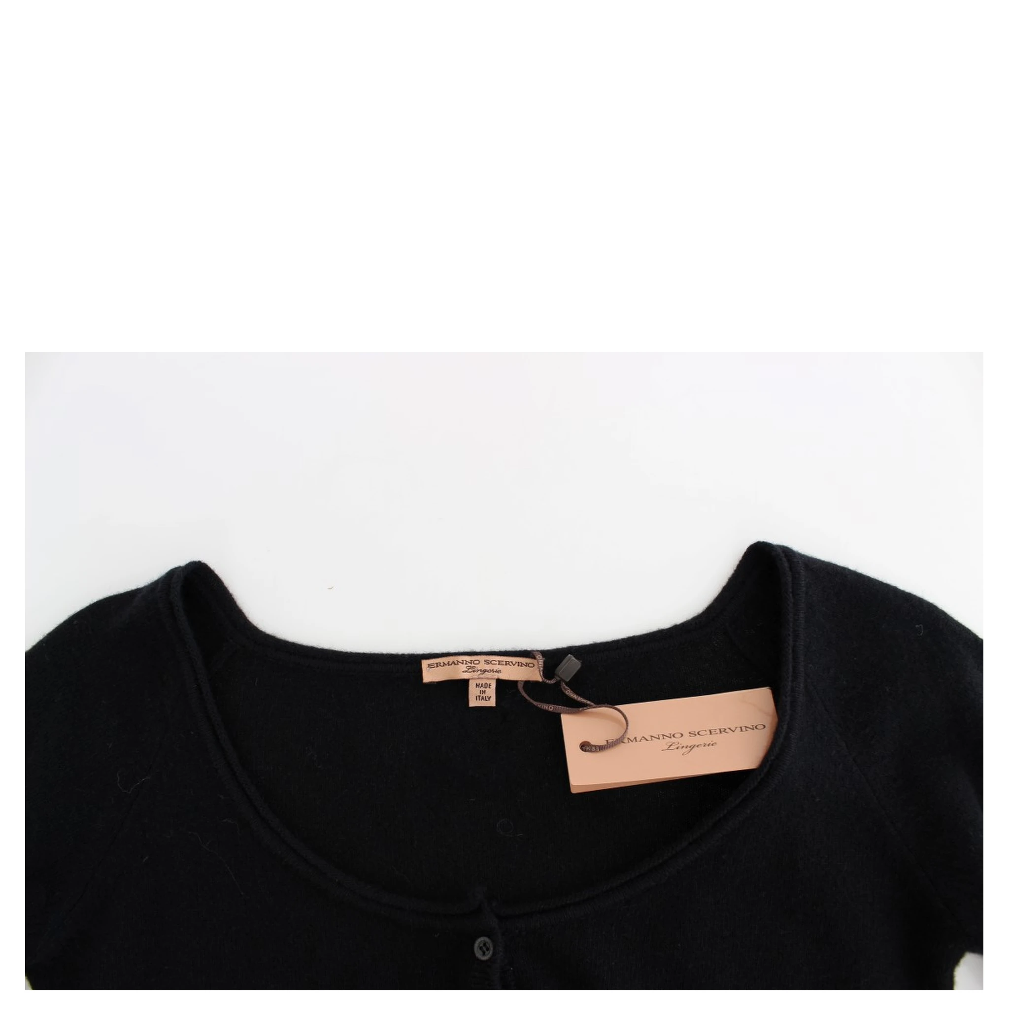 Black Cashmere Cardigan Sweater