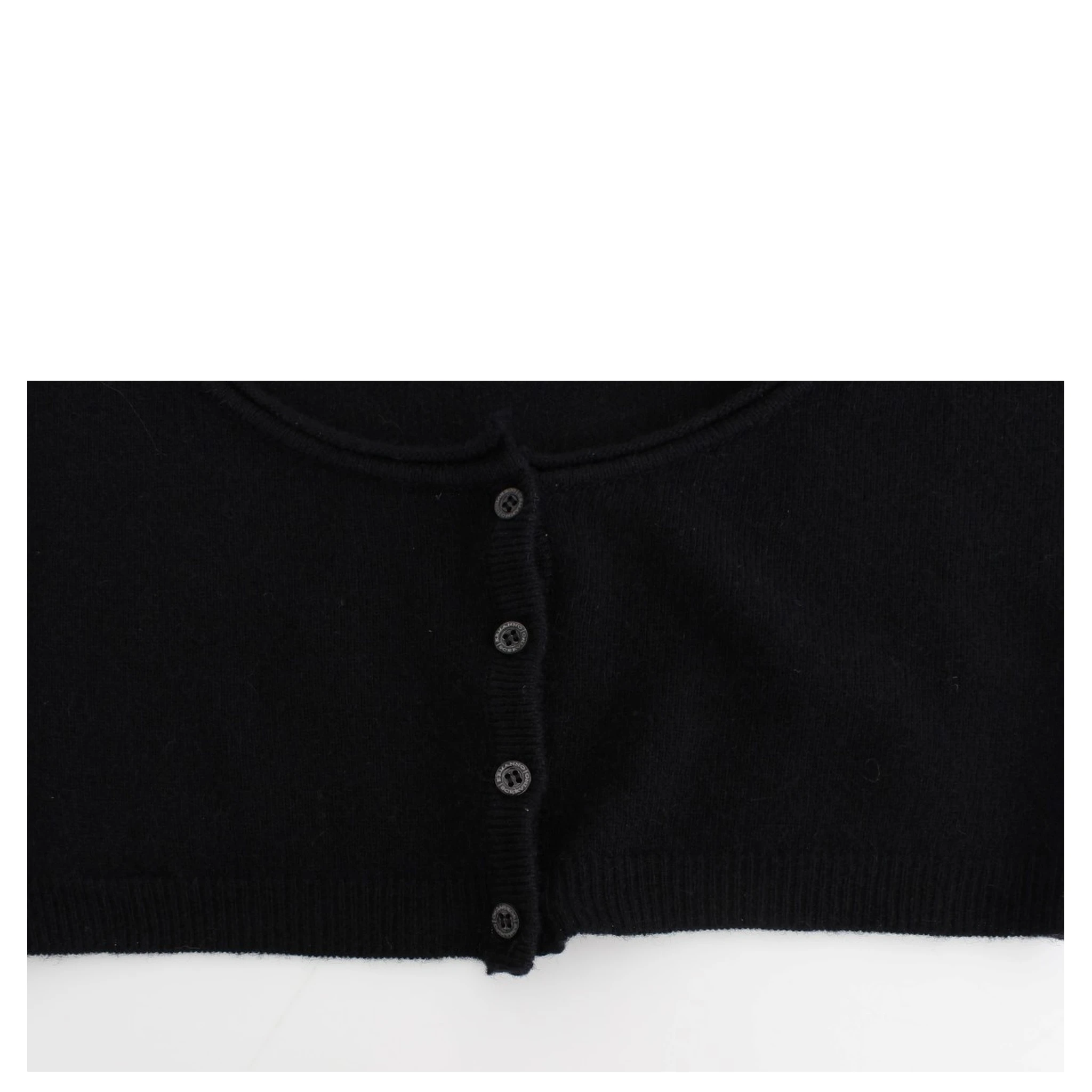 Black Cashmere Cardigan Sweater