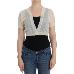 White Wool Cardigan Sweater