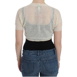 White Wool Cardigan Sweater