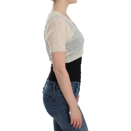 White Wool Cardigan Sweater