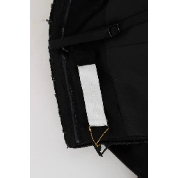 Black Strapless Embellished Pencil Dress