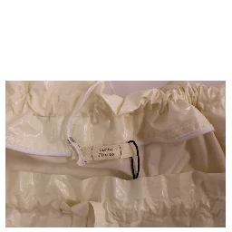 White Above-Knee Stretch Waist Strap Skirt