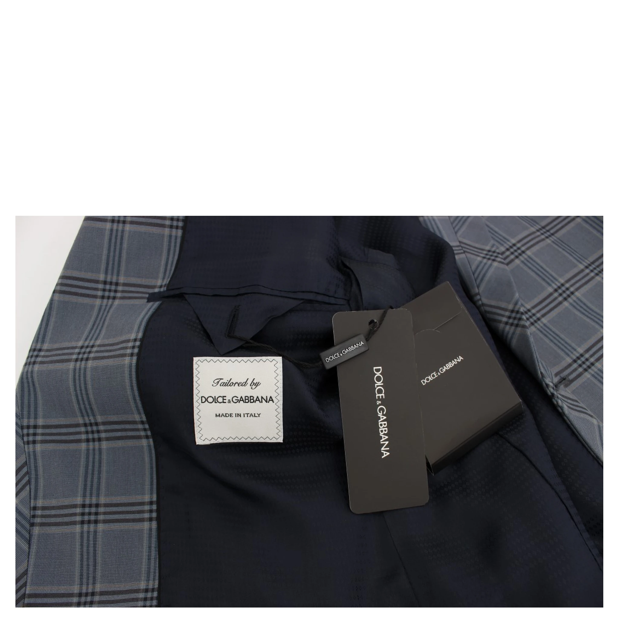 Blue Checkered Slim Fit Blazer Jacket