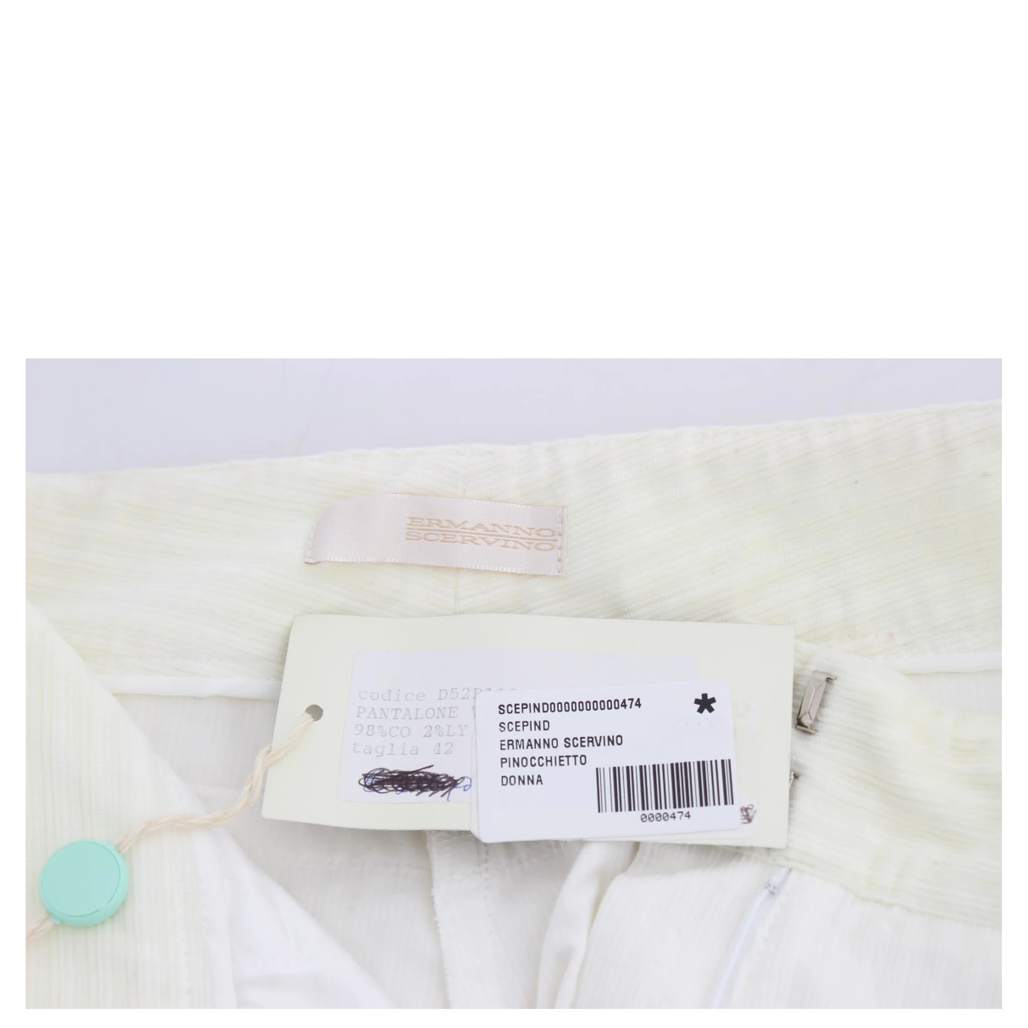 White Striped Straight Fit Pants