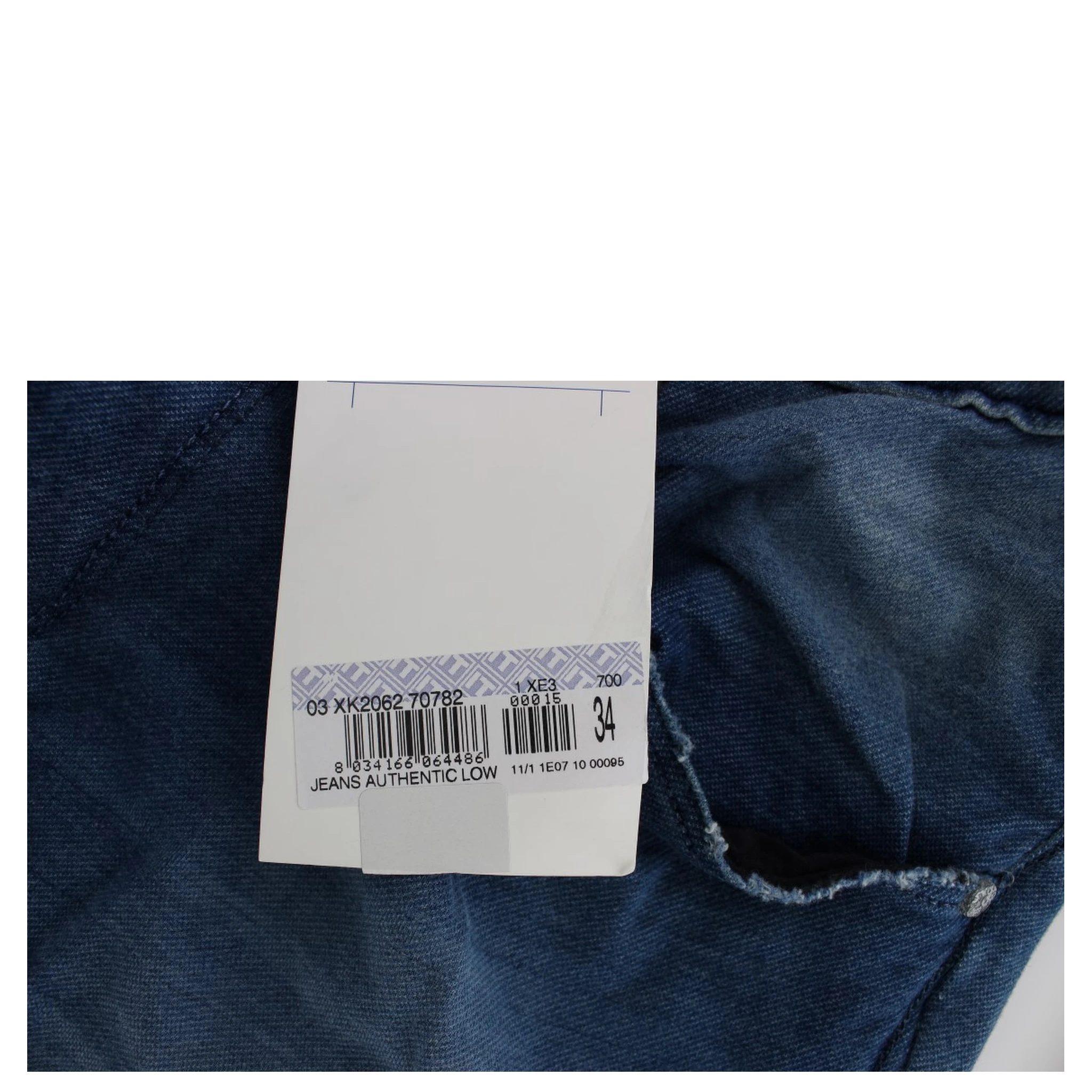 Blue Wash Denim Cotton Stretch Slim Fit Jeans