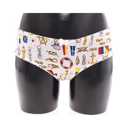 White Sailor Bra Panty Stretch Underwear