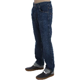 Blue Wash Cotton Baggy Loose Fit Jeans