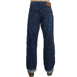 Blue Wash Cotton Baggy Loose Fit Jeans