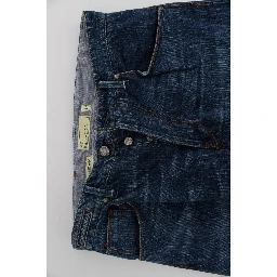 Blue Wash Cotton Baggy Loose Fit Jeans