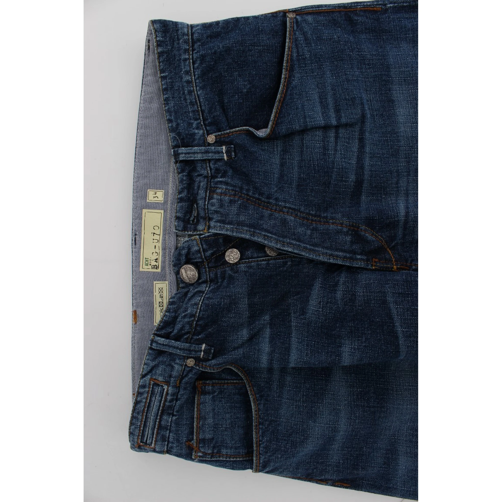 Blue Wash Cotton Baggy Loose Fit Jeans