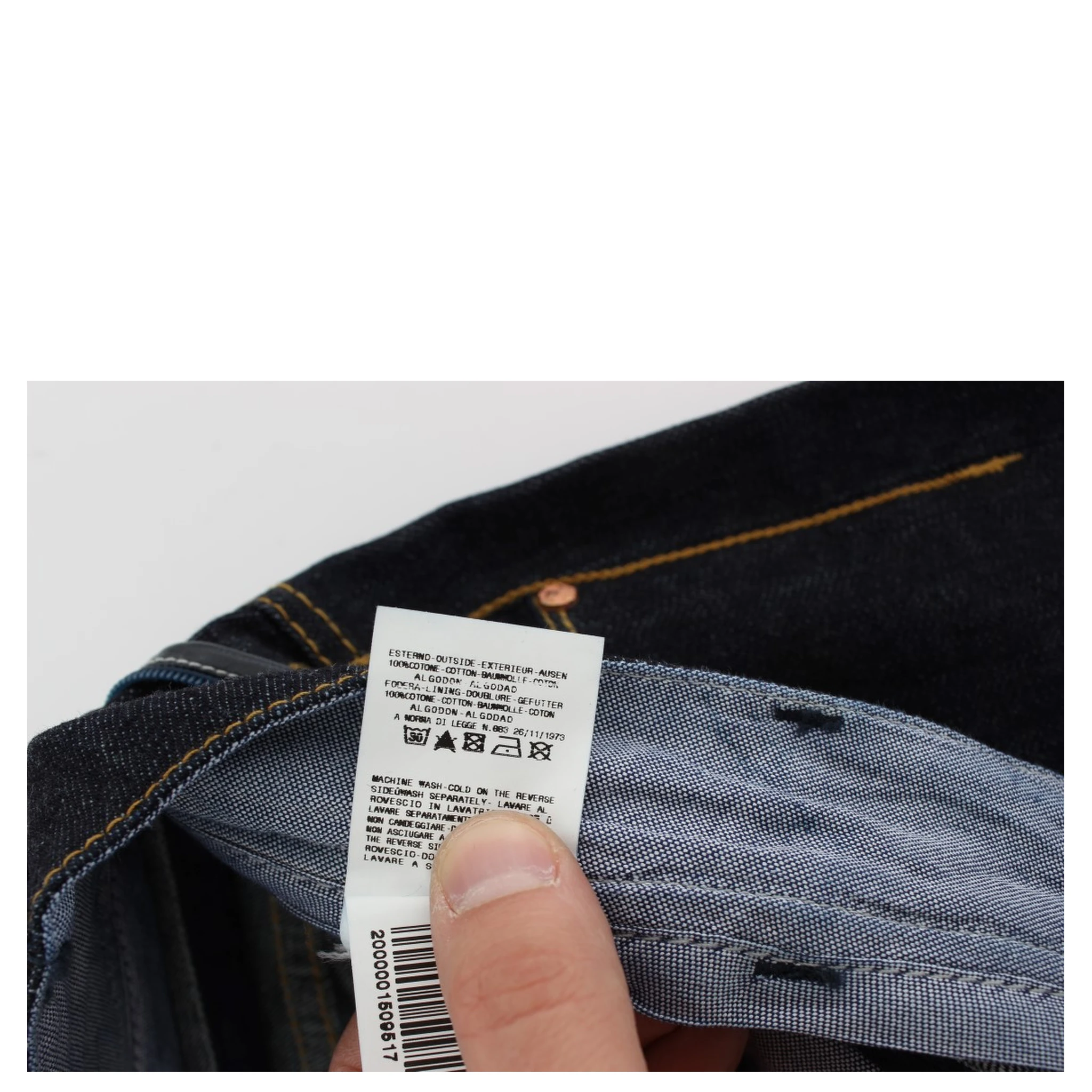 Blue Cotton Regular Straight Fit Jeans