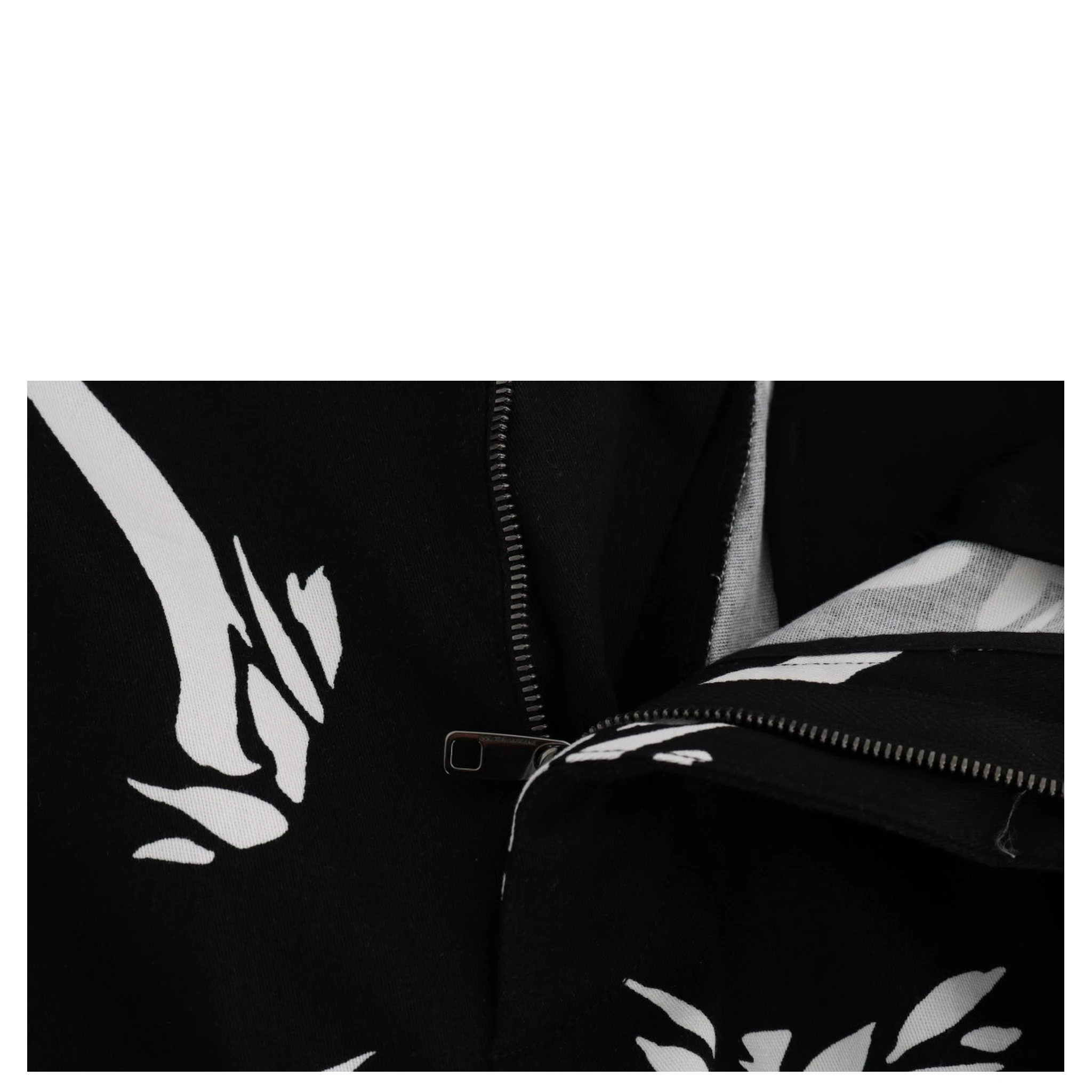 Black Tree Cotton Stretch Pants