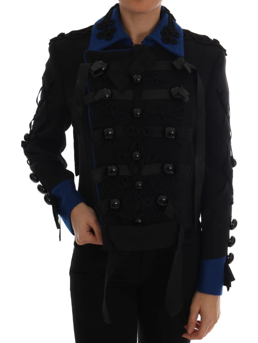 Black Wool Trench Jacket