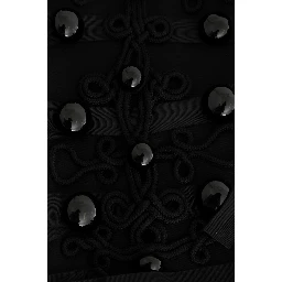 Black Wool Trench Jacket