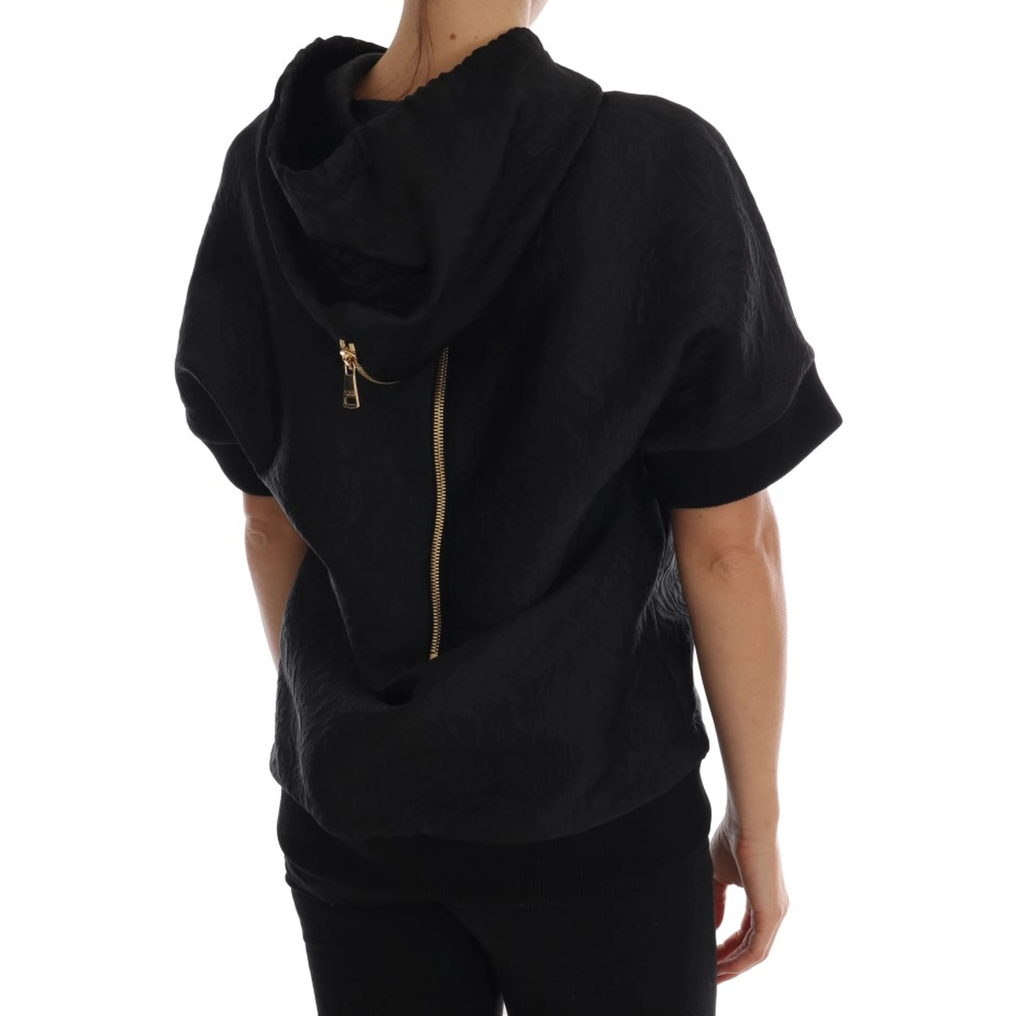 Black Fairy Tale Crystal Hooded Sweater