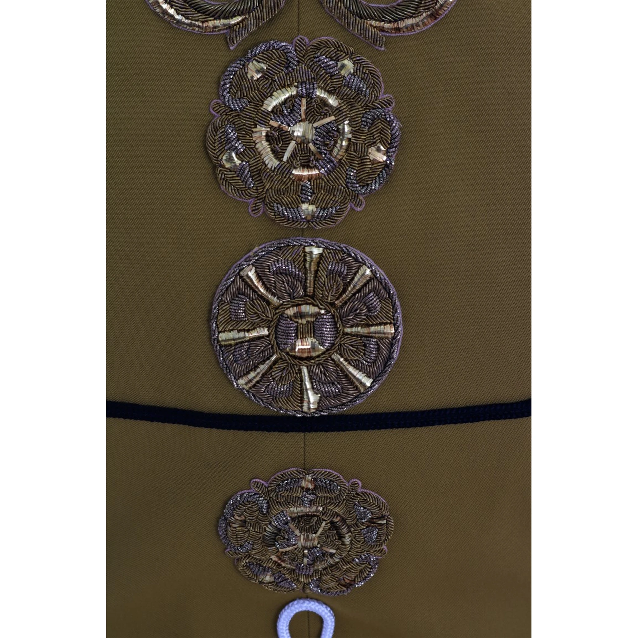 Yellow Crystal Cross Vest Jacket