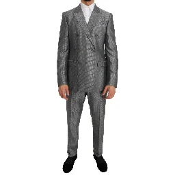 Black Stretch Crystal Bee Slim Fit Suit
