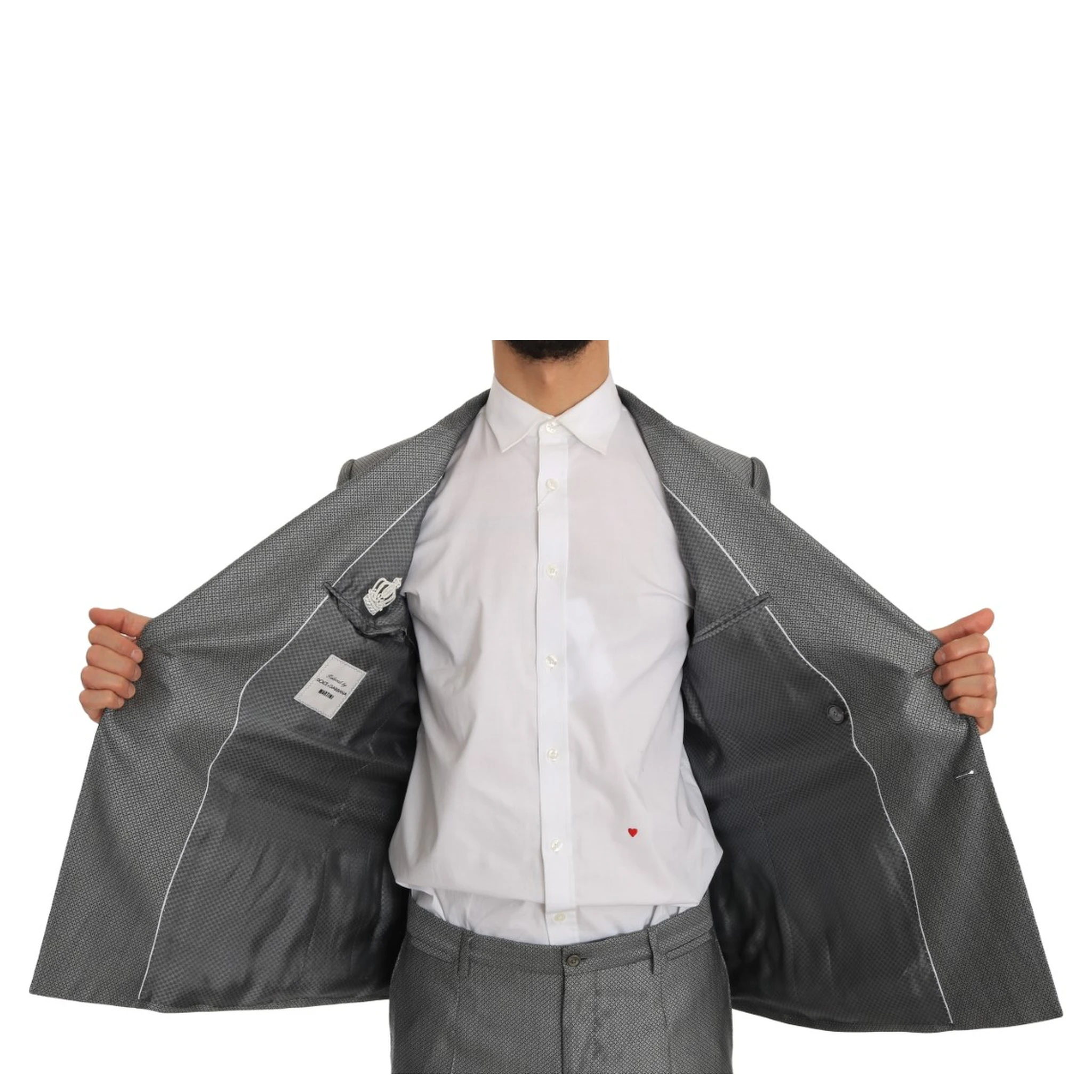 Black Stretch Crystal Bee Slim Fit Suit