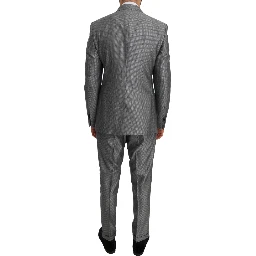 Black Stretch Crystal Bee Slim Fit Suit