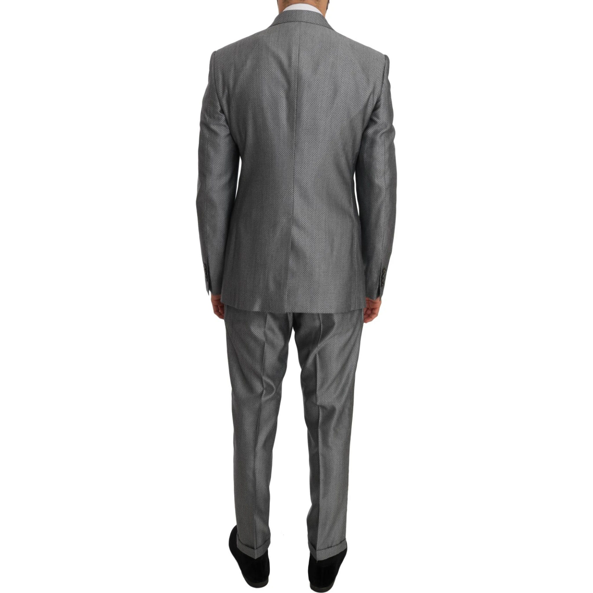 Black Stretch Crystal Bee Slim Fit Suit